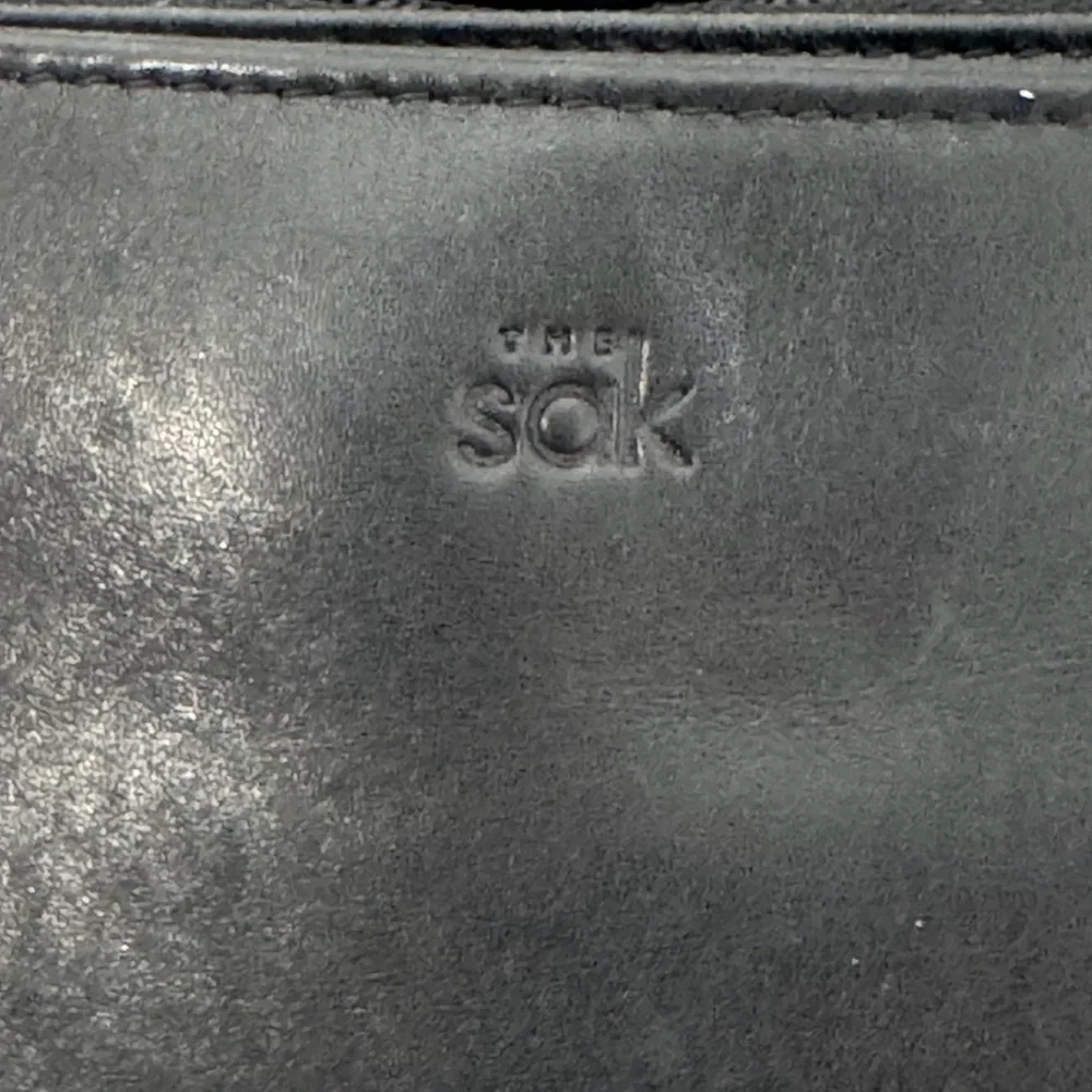 The Sak Black Leather Tote Bag